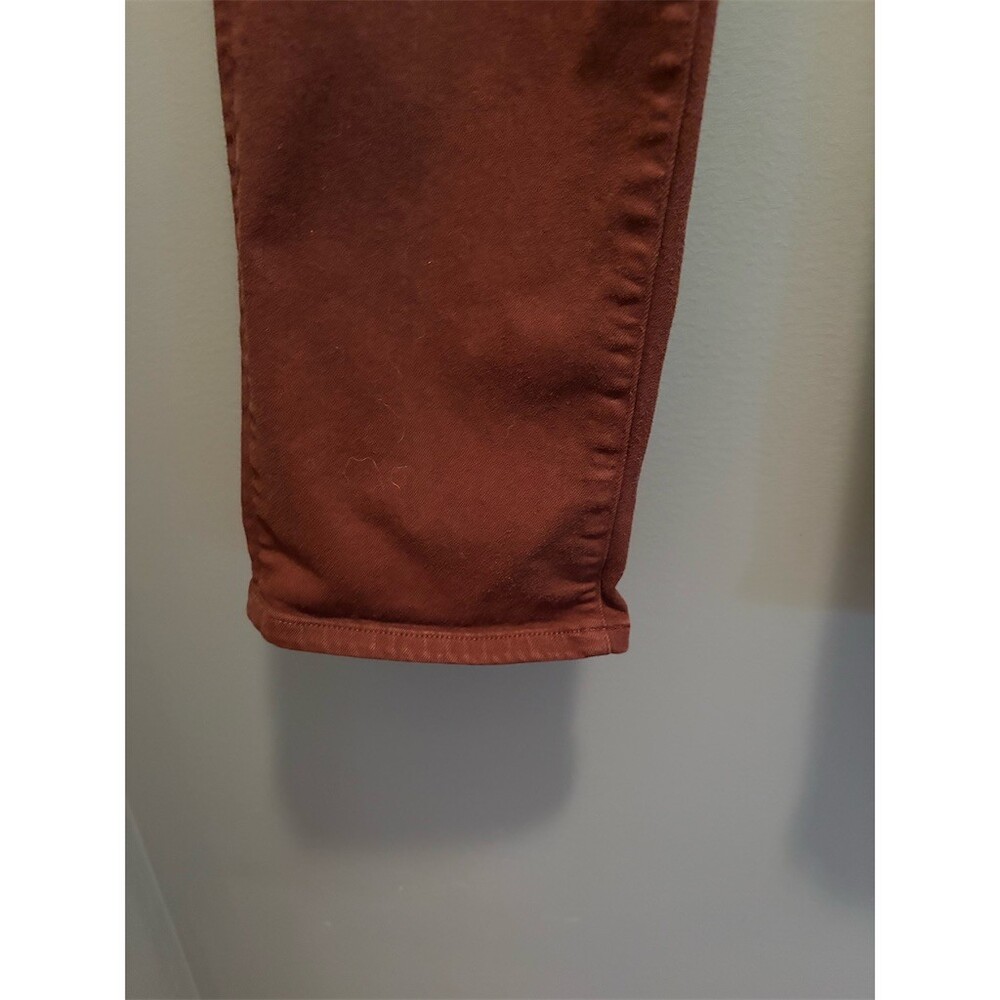 Lucky Brand Zoe Jeans Womens Size 14 Burgundy High Rise Straight Leg 32 - Picture 4 of 11